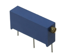 3009P-1-753LF Trimmer 75 kOhms 0.75W, 3/4W PC Pins Through Hole, Potentiometer Cermet 15.0 Turn Side Adjustment, RoHS