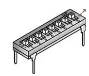 106-TII8-EV DIP Switch / SIP Switch Raised Act 8 Position :RoHS