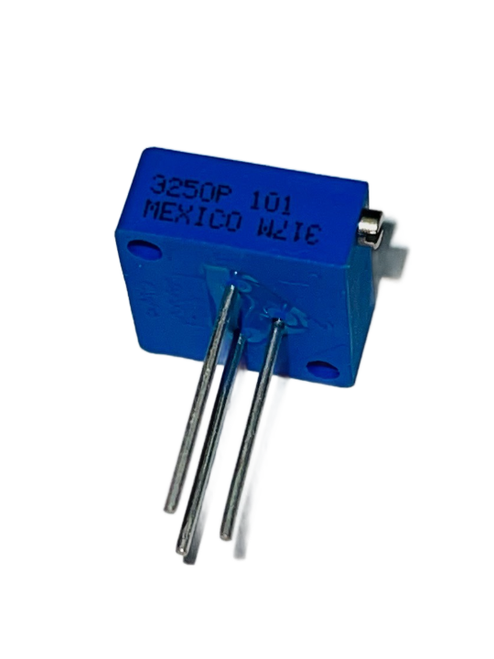 3250P-1-101 Trimmer, 100 Ohms 1W PC Pins Chassis Mount Trimmer Potentiometer Wirewound 25.0 Turn Side Adjustment