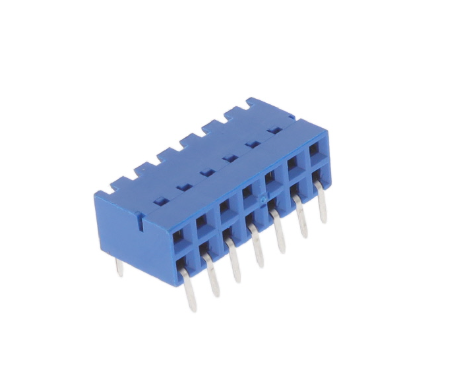 Pack of 5 89883-307LF Connector 14 Position Receptacle Connector 0.100" (2.54mm) Through Hole, Right Angle Gold