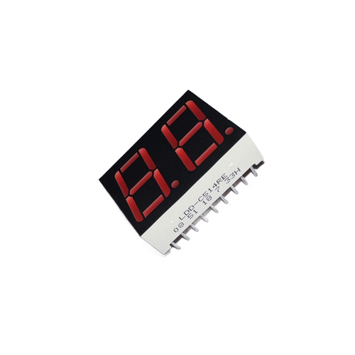 Pack of 2 LDD-C514RE LED Display Modules Dual Digit, Seven Segment Display, 635nm Chips, Black Face w/ Red Segaments, Common Cathode : RoHS