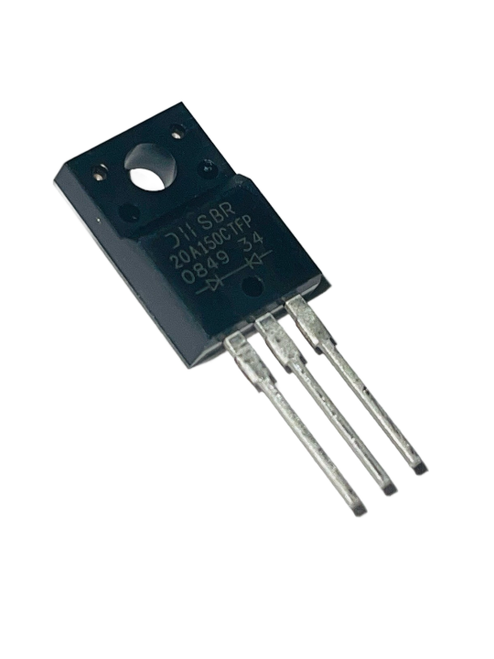 Pack of 3 SBR20A150CTFP Diode Super Barrier Rectifier 150V 20A 3-Pin(3+Tab) ITO-220AB