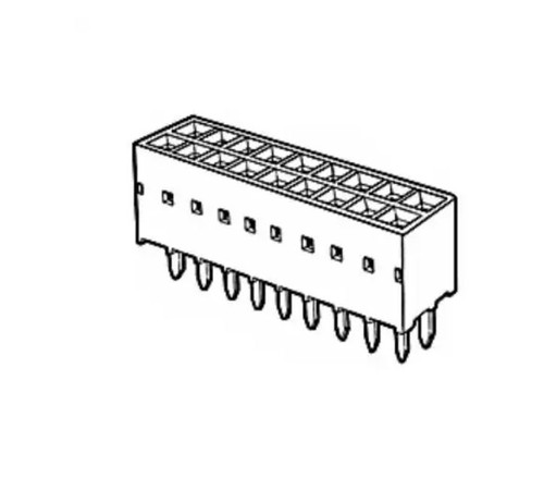 Pack of 5 68683-305 Connector 10 Position Receptacle 0.100" (2.54mm) Through Hole Gold.