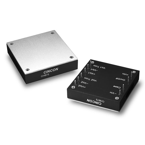 CHB75-48D05-2V5  Isolated DC/DC Converters DC-DC Converter, Half Brick, 75 Watt, Wide Input Range, Single Output, 36-75VDC Input, Vo1=5Vdc, Vo2=2.5Vdc