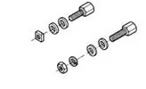 205817-1 Jackscrew Socket For AMPLIMITE Series HDF, HDP