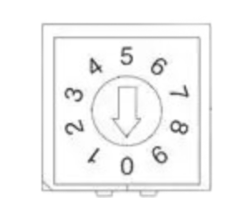 Pack of 2 106-MH7316A-EV Switch, Coded Rotary Switches SMD 3x3 Terminal 7.3mm Actuator, RoHS