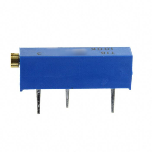 Pack of 2 T18104KT10 Resistor 100k Ohms, 3/4W PC Pins Through Hole Trimmer Potentiometer Cermet 15.0 Turn Side Adjustment : RoHS