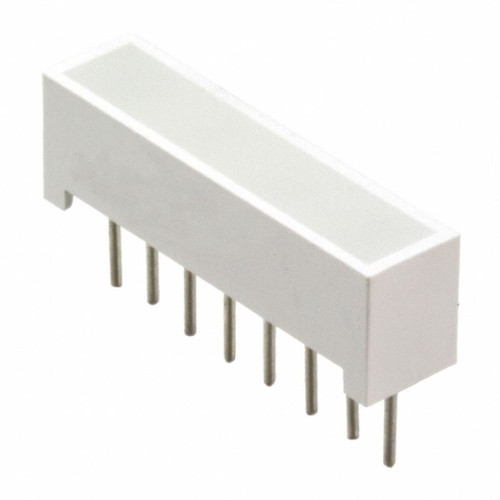 Pack of 5 LTL-2450Y LED Circuit Board Indicator Bar - Single, SIP Yellow Diffused 2.1V 80mA Rectangle with Flat Top Through Hole