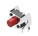 Pack of 10 SKHHLWA010 Tactile Switch SPST-NO 0.05A 12V Side Actuated Through Hole, Right Angle :RoHS