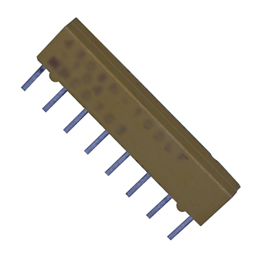 Pack of 5 4308R-102-122 Resistor 1.2k Ohm ±2% 300mW Power Per Element Isolated 4 Resistor Network/Array ±100ppm/°C 8-SIP