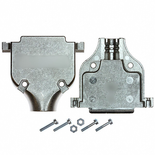 745173-4 Connector 25 Position Two Piece Backshell Silver 180DEG Shielded
