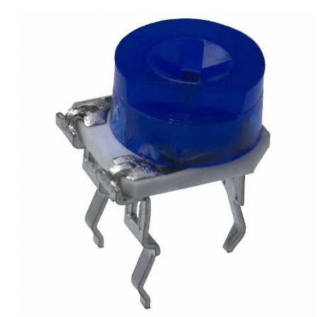 Pack of 20 3306F-1-202 Trimmer 2 kOhms 0.2W, 1/5W PC Pins Through Hole Trimmer Potentiometer Cermet 1.0 Turn Top Adjustment
