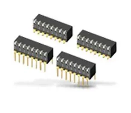 106-PM06-EV DIP Switches / SIP Switches RAISED ACT 6 POS SMD