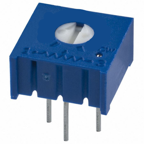 Pack of 5 3386T-1-501LF Resistor 500 Ohms 0.5W, 1/2W PC Pins Through Hole Trimmer Potentiometer Cermet 1.0