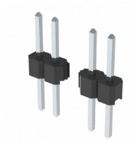 Pack of 5 PREC004SABN-RC Connector Header 4 position 2.54MM Through Hole :RoHS