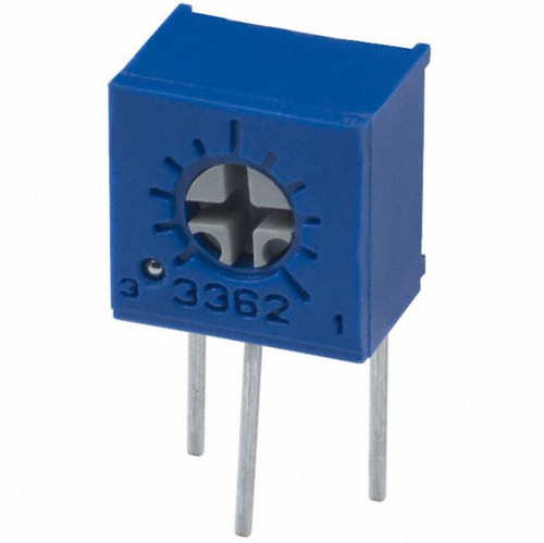 Pack of 3 3362W-1-201 Resistors 200 Ohms 0.5W, 1/2W PC Pins Through Hole Trimmer Potentiometer Cermet 1.0