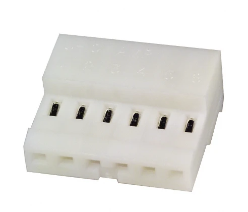 Pack of 10 3-640441-6 Connector 6 Position Rectangular Receptacle Connector IDC Tin 24 AWG