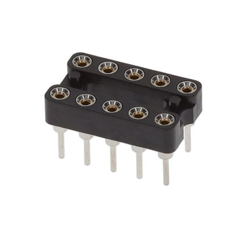 110-93-210-41-001000 Connector 10 (2 x 5) Pos DIP, 0.2" (5.08mm) Row Spacing Socket Gold Through Hole