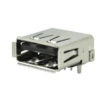 Pack of 4 UJ2-AH-4-TH USB-A (USB TYPE-A) USB 2.0 Receptacle Connector 4 Position Through Hole, Right Angle :RoHS