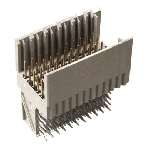 5106012-1 Connector 55 Position Header, Male Pins 0.079" (2.00mm) Board Edge, Through Hole, Right Angle