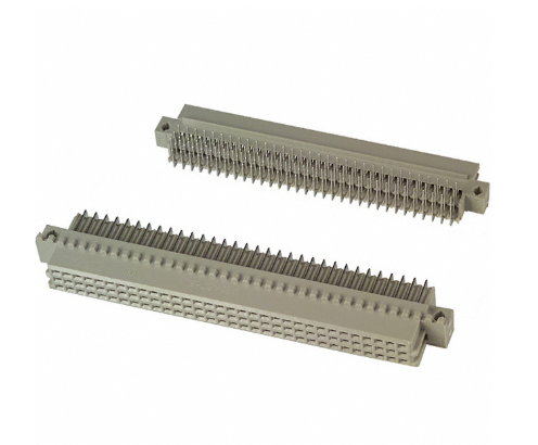 Pack of 2 5650461-4 Connector 96 Position Din Connector Receptacle, Female Sockets Gold Through Hole, Right Angle