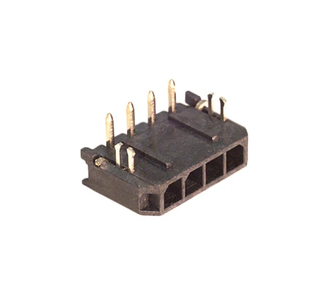 Pack of 4 0436500404 Connector Header Through Hole, Right Angle 4 position 0.118" (3.00mm)