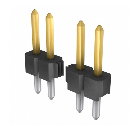 Pack of 4 961106-6404-AR Connector Header Through Hole 6 position 0.100" (2.54mm)
