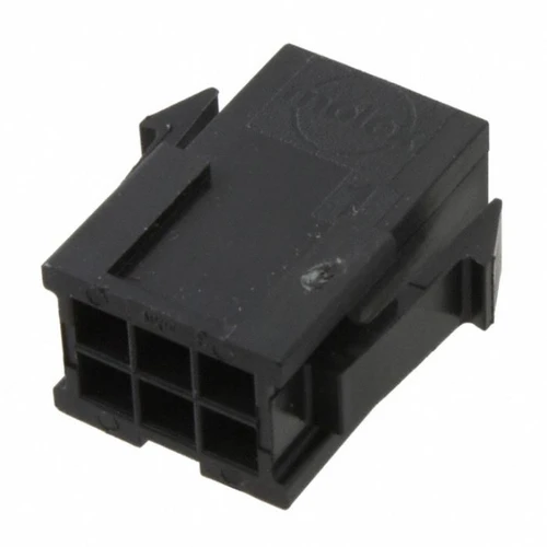 Pack of 24 0430200600 Connectors 6 Rectangular - Housings Plug Black 0.118" (3.00mm)