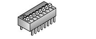 106-1202-EV DIP Switches / SIP Switches SPST 2.54mm 24V SW 2 Position :RoHS