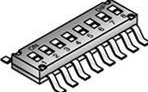 106-EMR8T-EV DIP Switches / SIP Switches SPST Recessed 8 Position 2.54mm 24VDC Gull Wing PCB Mount :RoHS