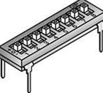 106-TII9-EV DIP Switches / SIP Switches Raised 9 Position 2.54mm SPST 25mA 24VDC Through Hole :RoHS