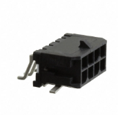Pack of 2 0430450811 Connector Header Surface Mount, Right Angle 8 position 0.118" (3.00mm), Lead Free RoHs3 : Compliant , Cut Tape