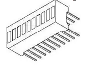 SSA-LXB10YW-GF LED CBI 10X25MM 10-SEG YLW TH