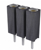 Pack of 4 801-87-003-10-001101 Connector Socket 3POS 0.1 Gold PCB, RoHs