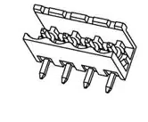 39532-0006 Connector Terminal Block Header 6POS 90DEG 5.08MM, RoHs , 0395320006