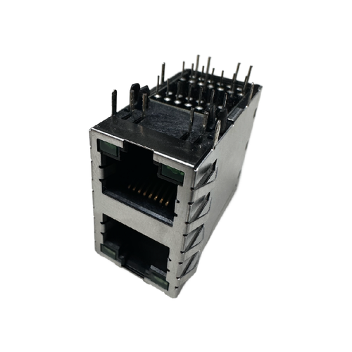 1-6368011-0 Jack Modular Connector 8p8c (RJ45, Ethernet) 90° Angle (Right) Shielded, EMI Finger Cat5