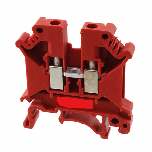 3026696 Connector Terminal Block Feed Through Red 10-30AWG 2 Position , RoHs , UK5NRD