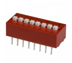 78B08S Dip Switch SPST 8 Position Through Hole Slide (Standard) Actuator 150mA 30VDC