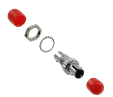 504021-1 Coupler Fiber Optic Connector ST Receptacle To ST Receptacle Panel Mount, Bulkhead
