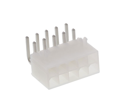 Pack of 4 0039301100 Connector Header Through Hole, Right Angle 10 position 0.165" (4.20mm)
