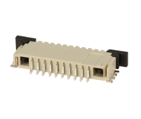 Pack of 4 1-84953-0 Connector 10 Position FPC Connector Contacts, Top 0.039" (1.00mm) Surface Mount, Right Angle