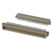 536010-5 Connector Din Plug 96POS Through Hole, Right Angle