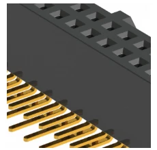 Pack of 3 SFH11-PBPC-D20-RA-BK Connector Header 40POS 0.1 Gold PCB R/A, RoHs