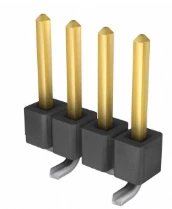Pack of 4 TSM-104-01-L-SV-P-TR Connector Header Surface Mount 4 position 0.100" (2.54mm), RoHs