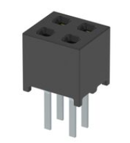 MMS-102-01-F-DV Connector Receptacle 4 Position 0.079 Gold PCB, RoHs