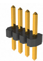 Pack of 5 GRPB041VWVN-RC Connector Header Through Hole 4 position 0.050" (1.27mm), RoHs