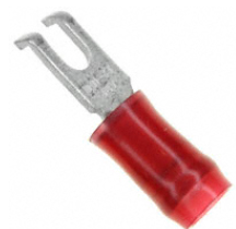 324608 Connector Crimp Terminal Spade Red 2 Stud 16-22 AWG