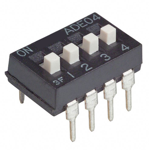 Pack of 5 1825057-3 Switch Dip SPST 4 Position Through Hole Slide (Standard) Actuator 100mA 24VDC : RoHS