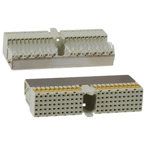 352068-1  Connector Hard Metric RCP 110 POS 2mm Solder RA Thru Hole 
