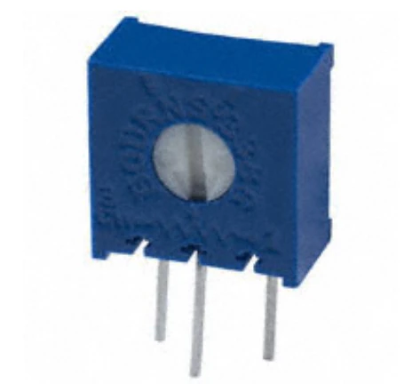 3386X-1-503 Trimmer 50 kOhms 0.5W, 1/2W PC Pins Through Hole Trimmer Potentiometer Cermet 1.0 Turn Side Adjustment